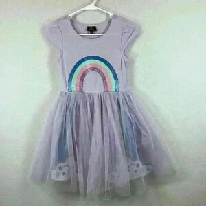 Lilt Rainbow Dress Girl's Size 10-24 Lavender Soft Net Skirt